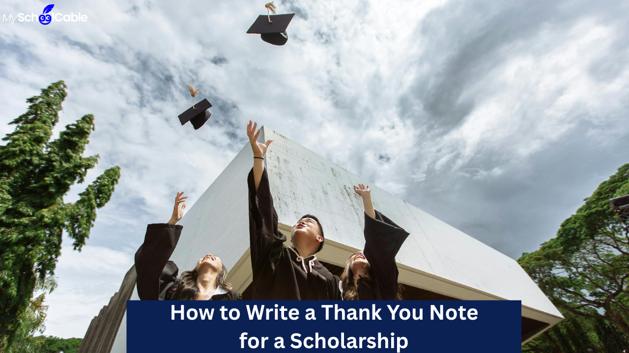 thank you note for a scholarship
